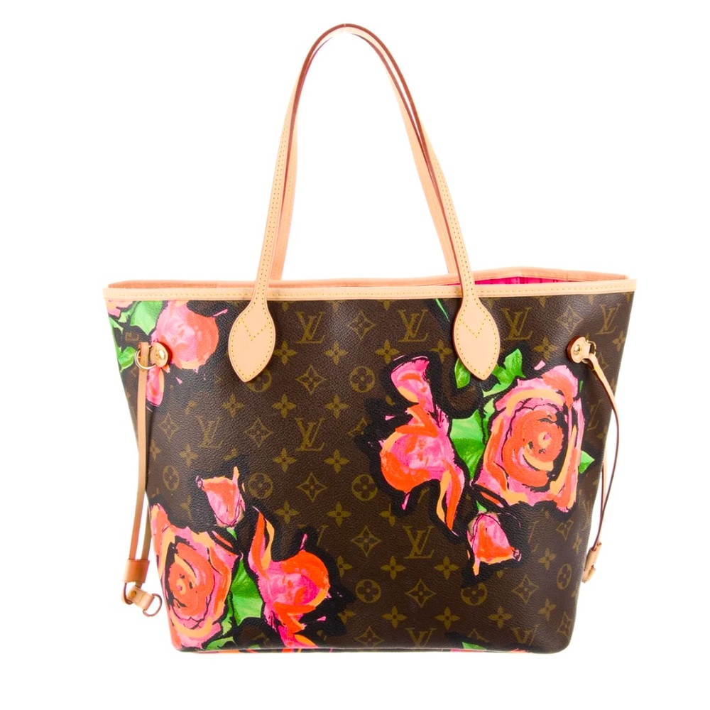 COPY - Louis Vuitton x Stephen Sprouse Limited Edition Monogram Roses Neverfull…